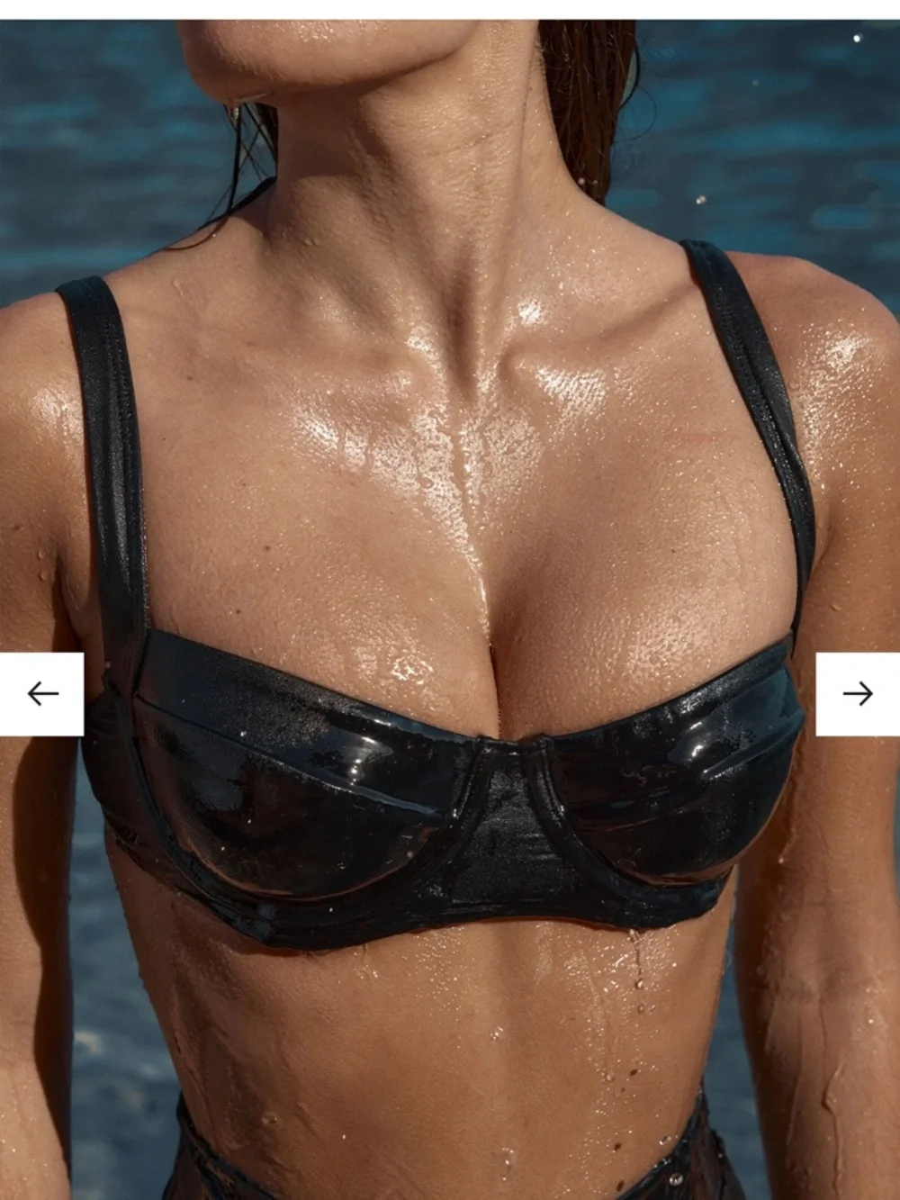 Monday Swimwear Black Two-Piece Bikini Set